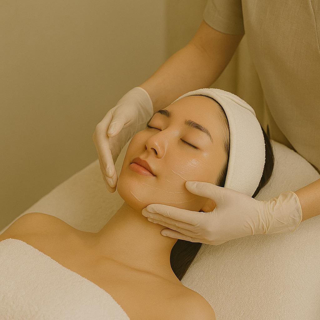 Korean skincare facial